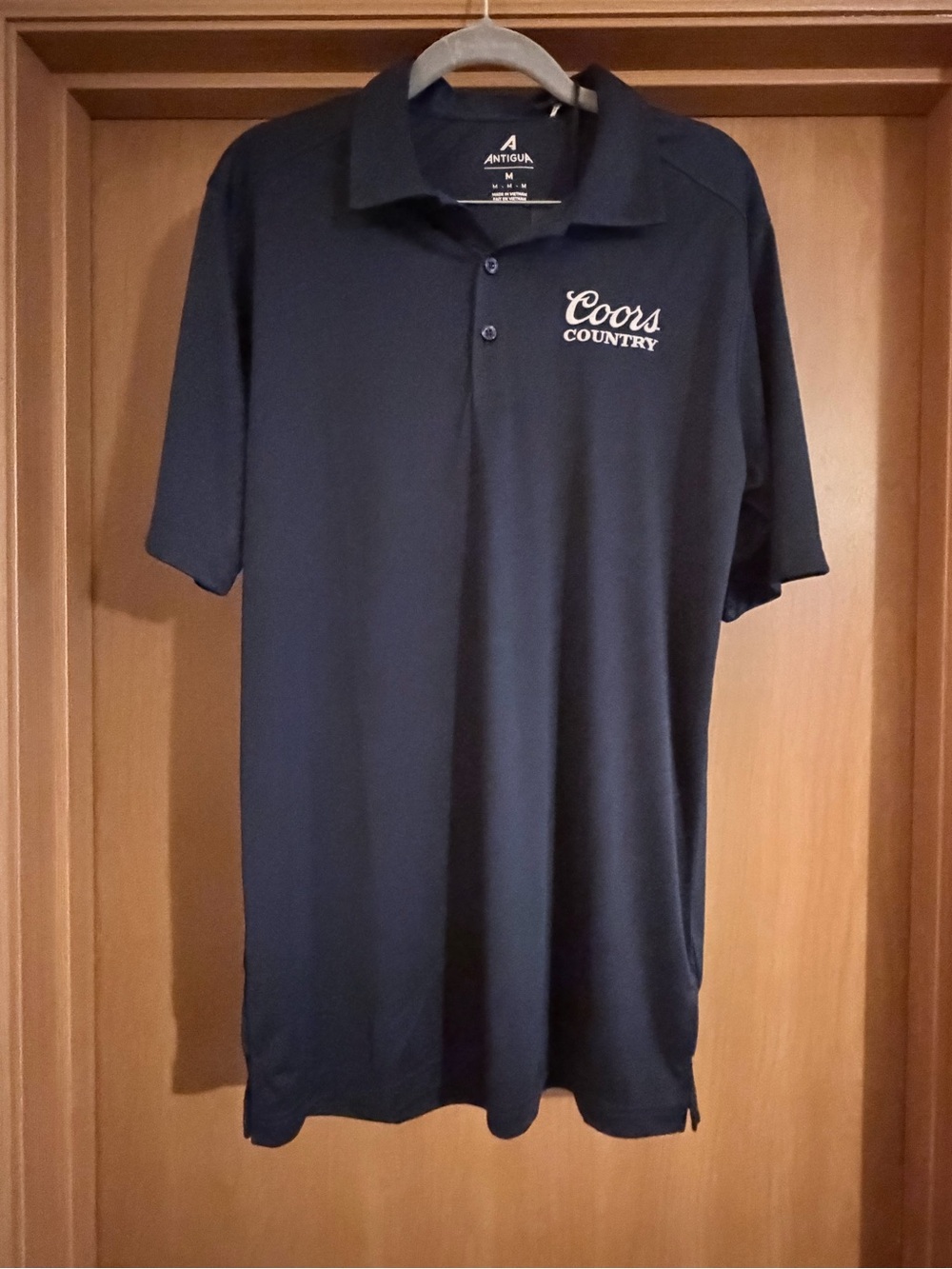 Antigua Coors Country Navy Polo Shirt with Embroidered Logo